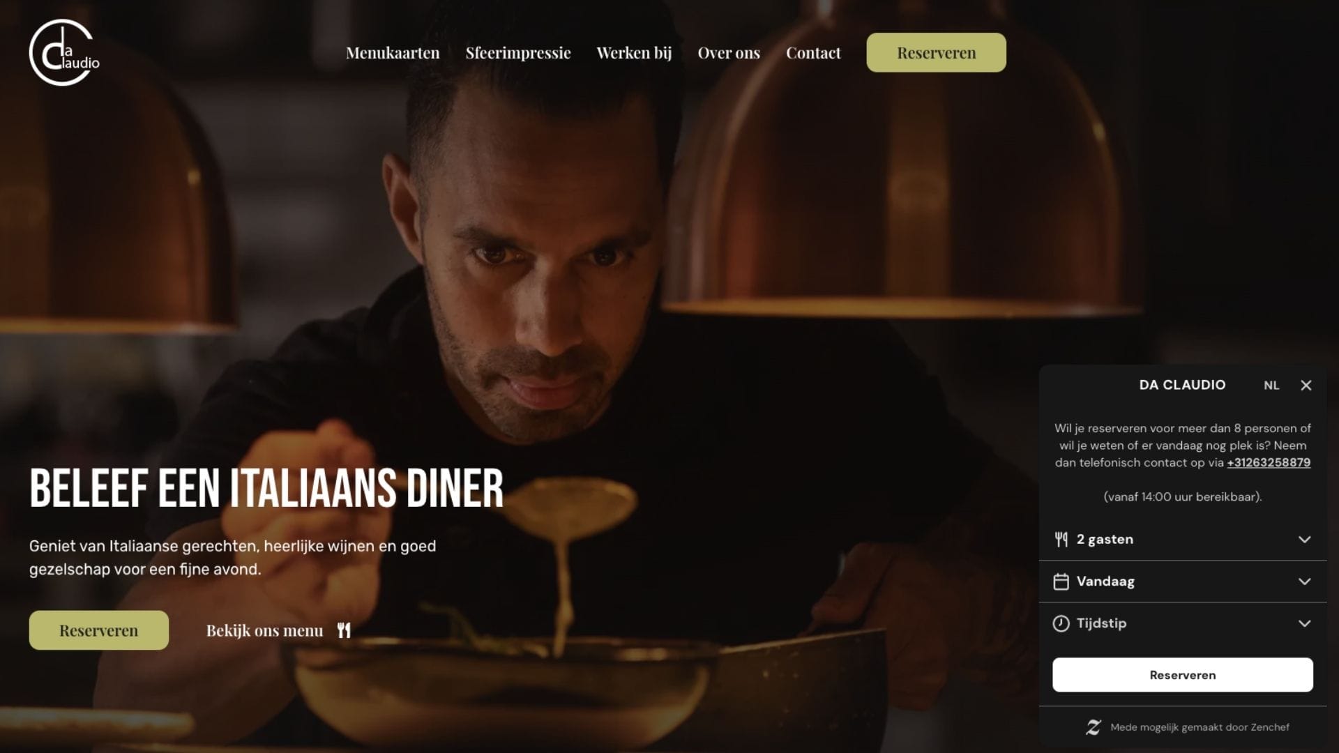 Da Claudio Websit front end